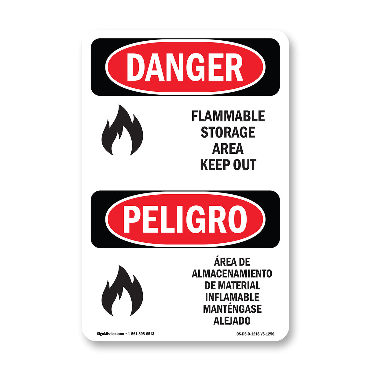Flammable Storage Area Keep Out