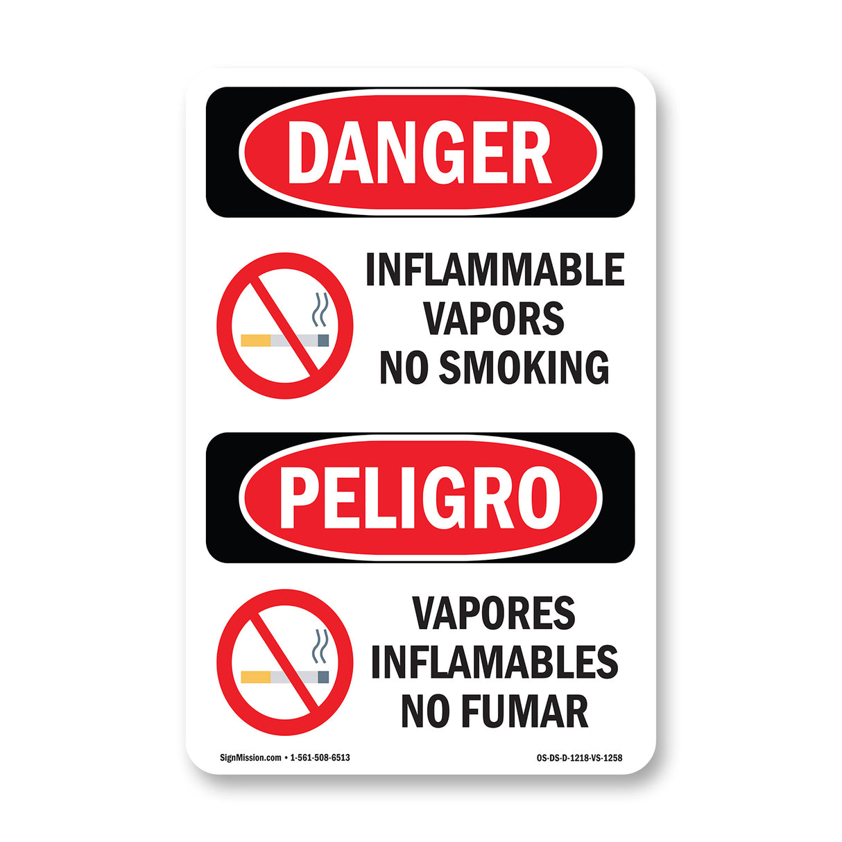 Flammable Vapors No Smoking