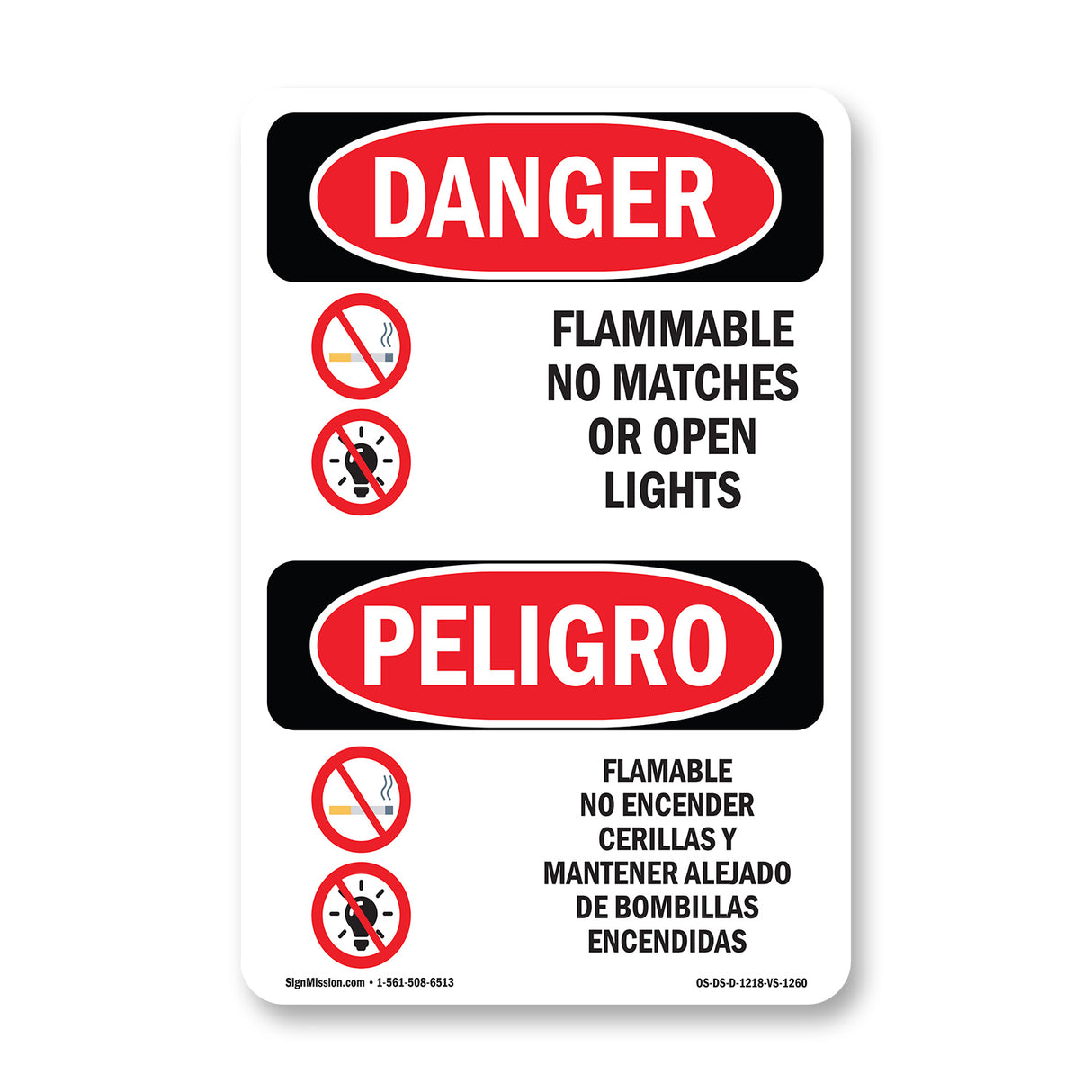Flammable No Matches Or Open Lights