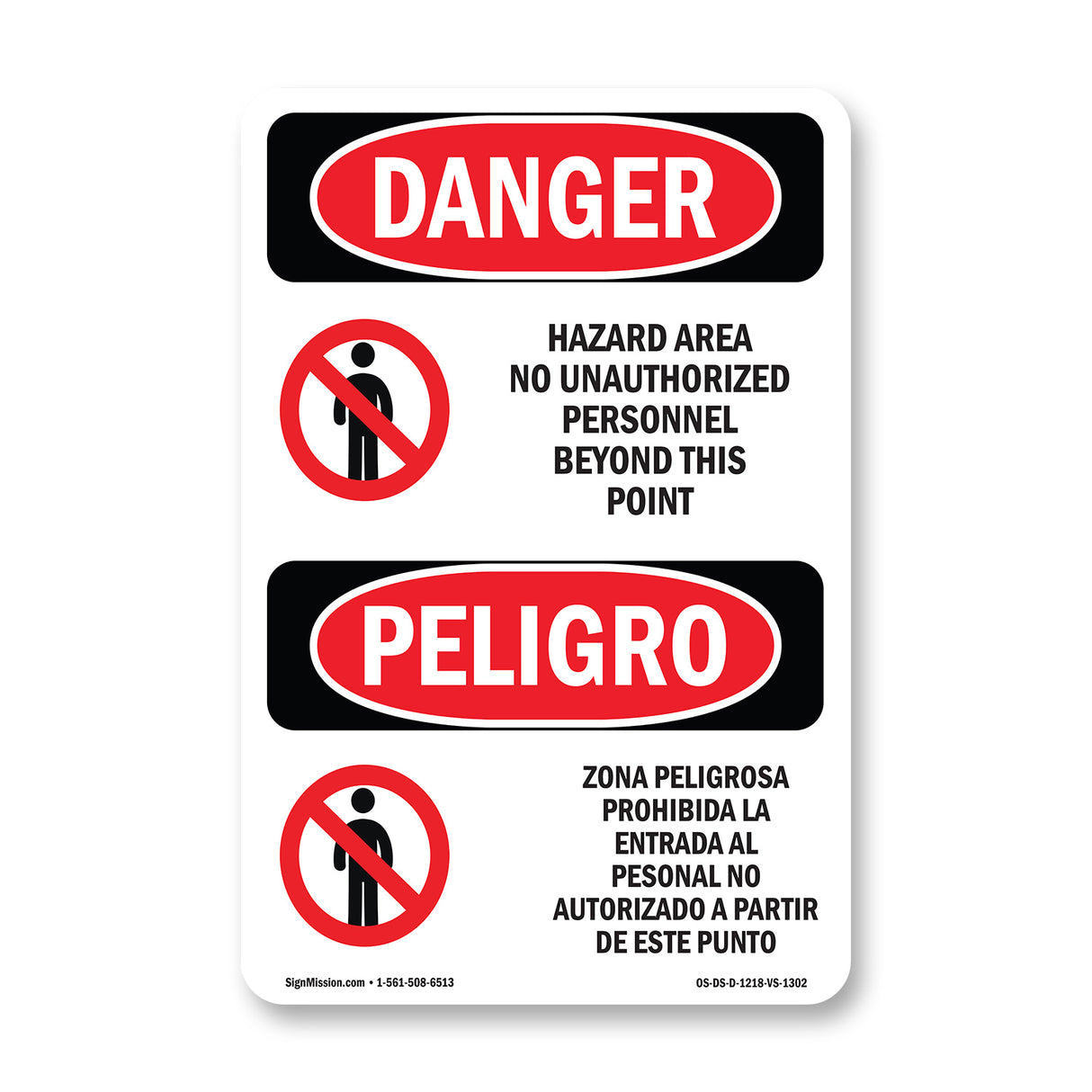 Hazard Area No Unauthorized Personnel