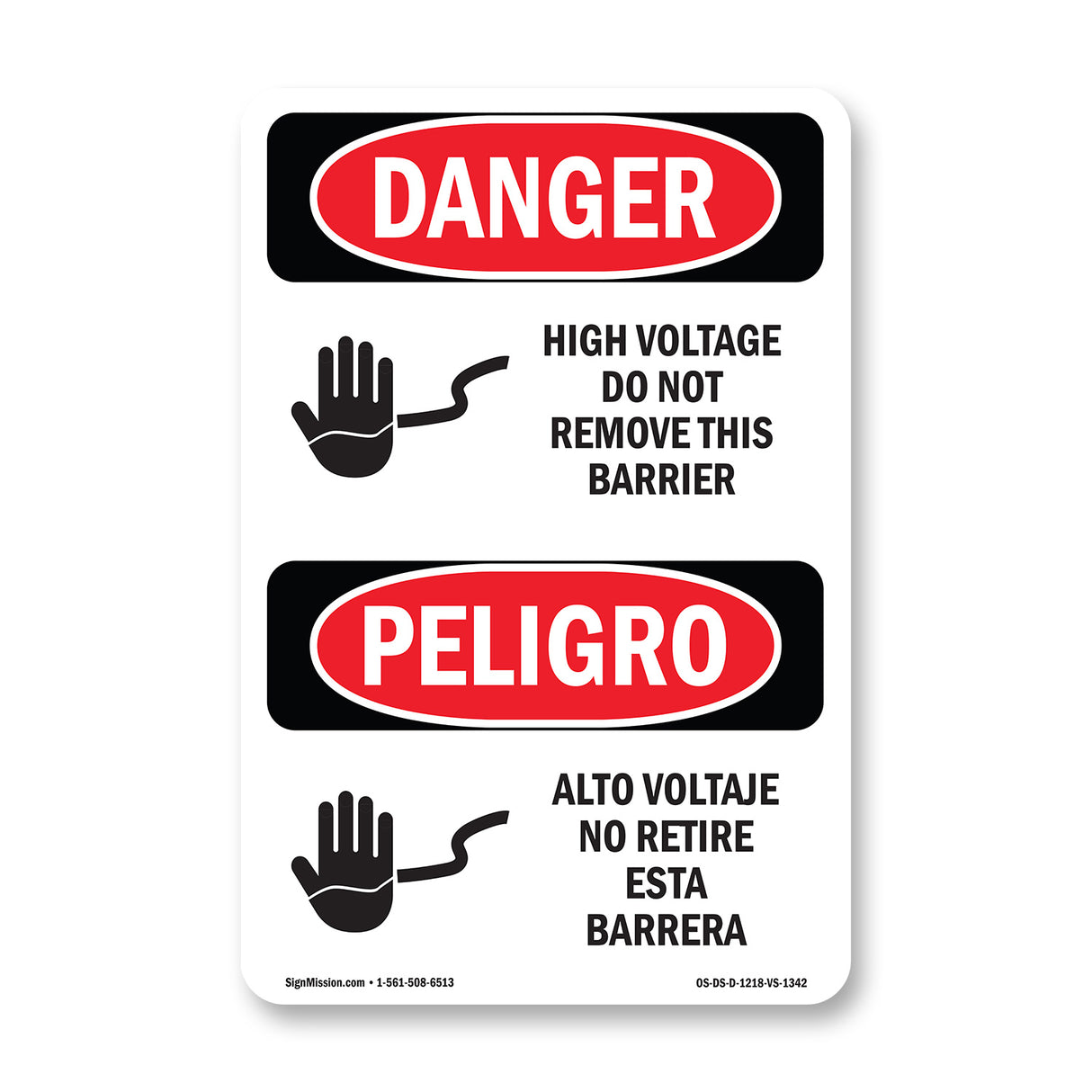 High Voltage Do Not Remove This Barrier