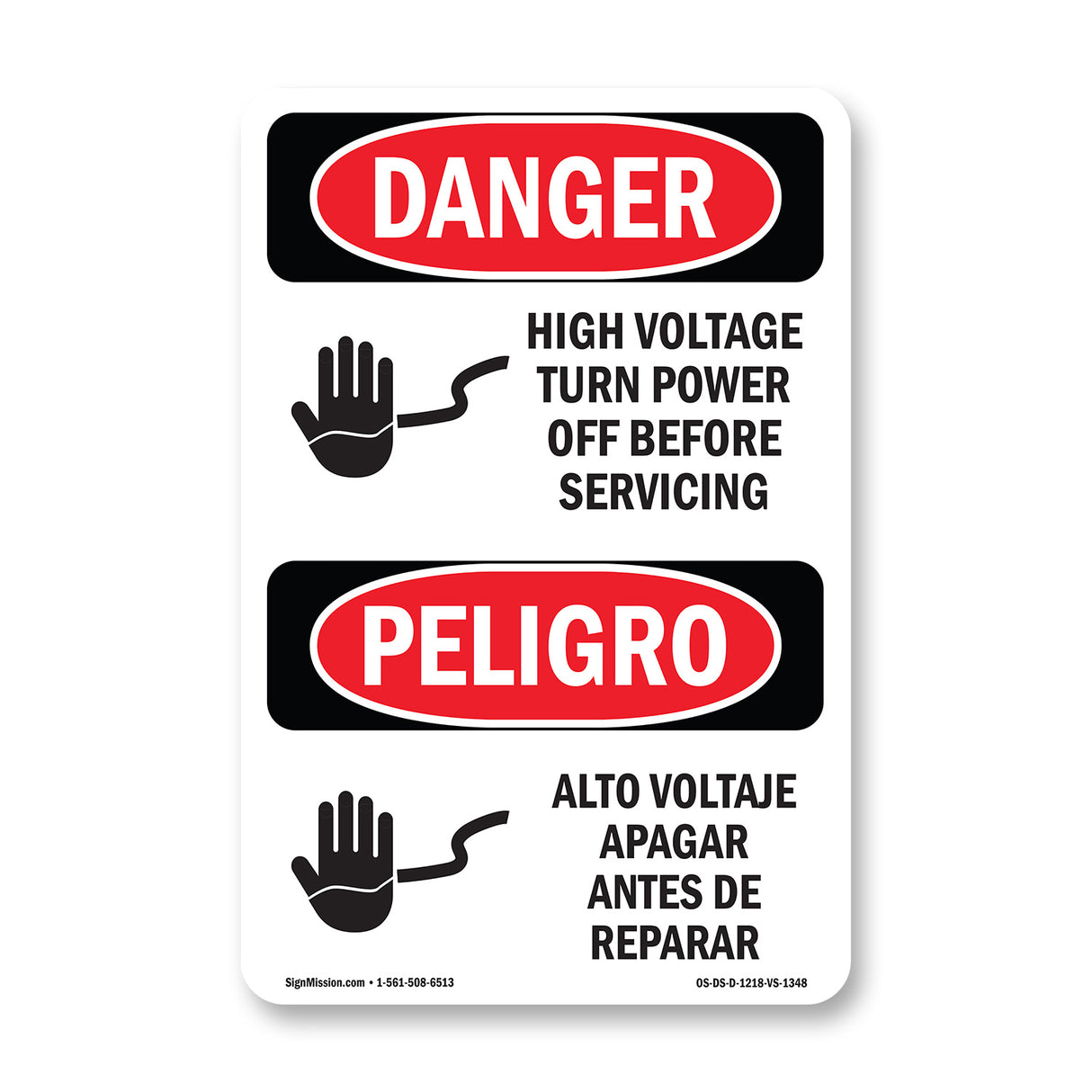 High Voltage Turn Power Off Before Servicing