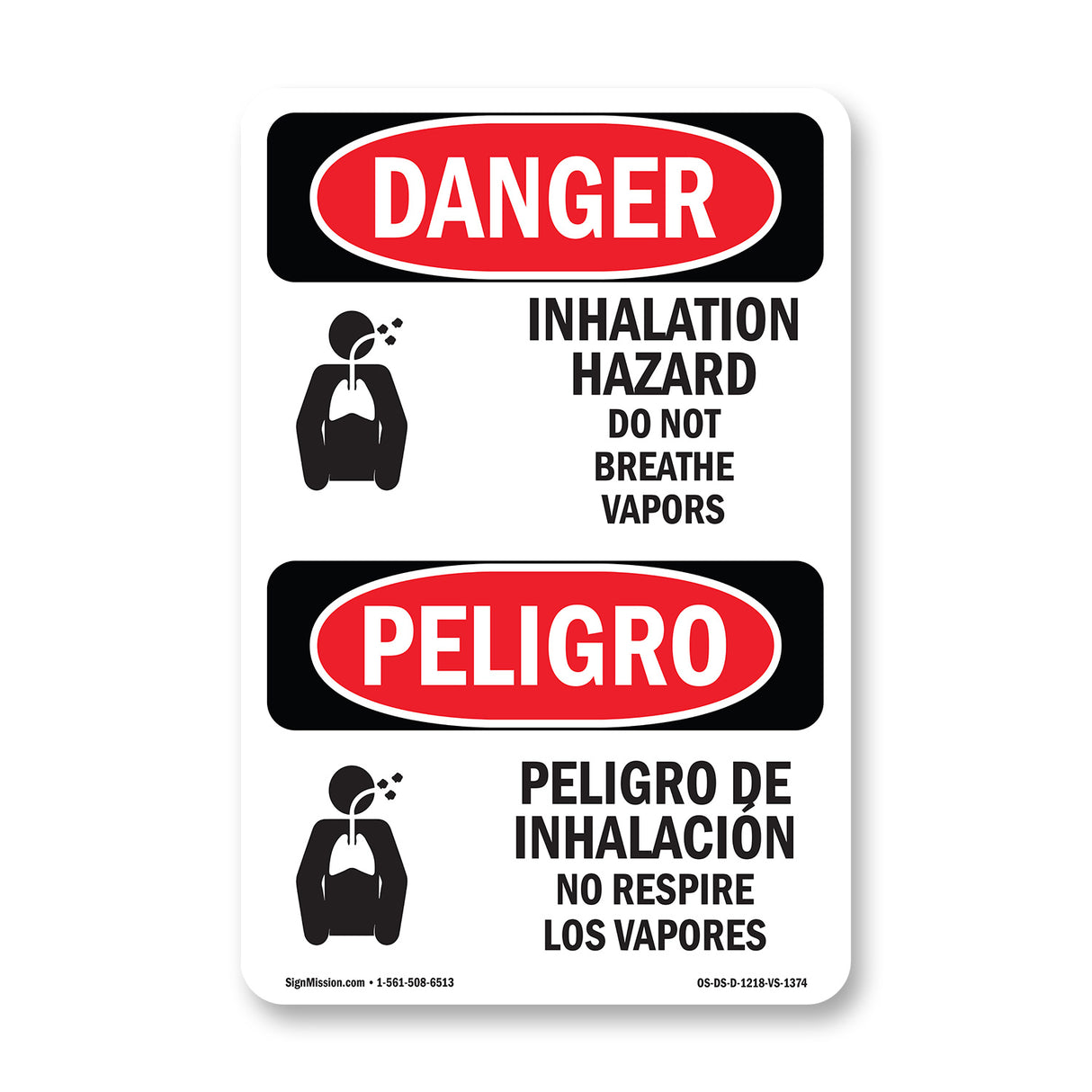 Inhalation Hazard Do Not Breathe Vapors