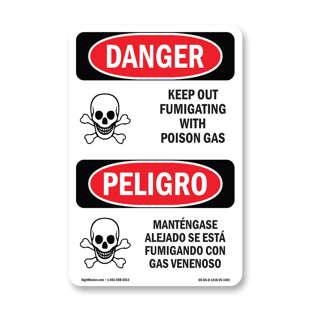 Keep Out Fumigating With Poison Gas