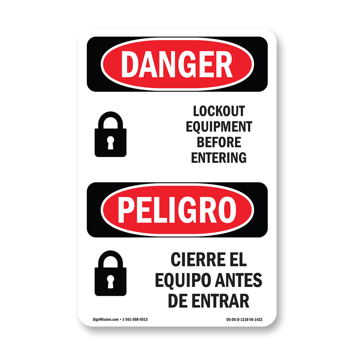 Lockout Equipment Before Entering