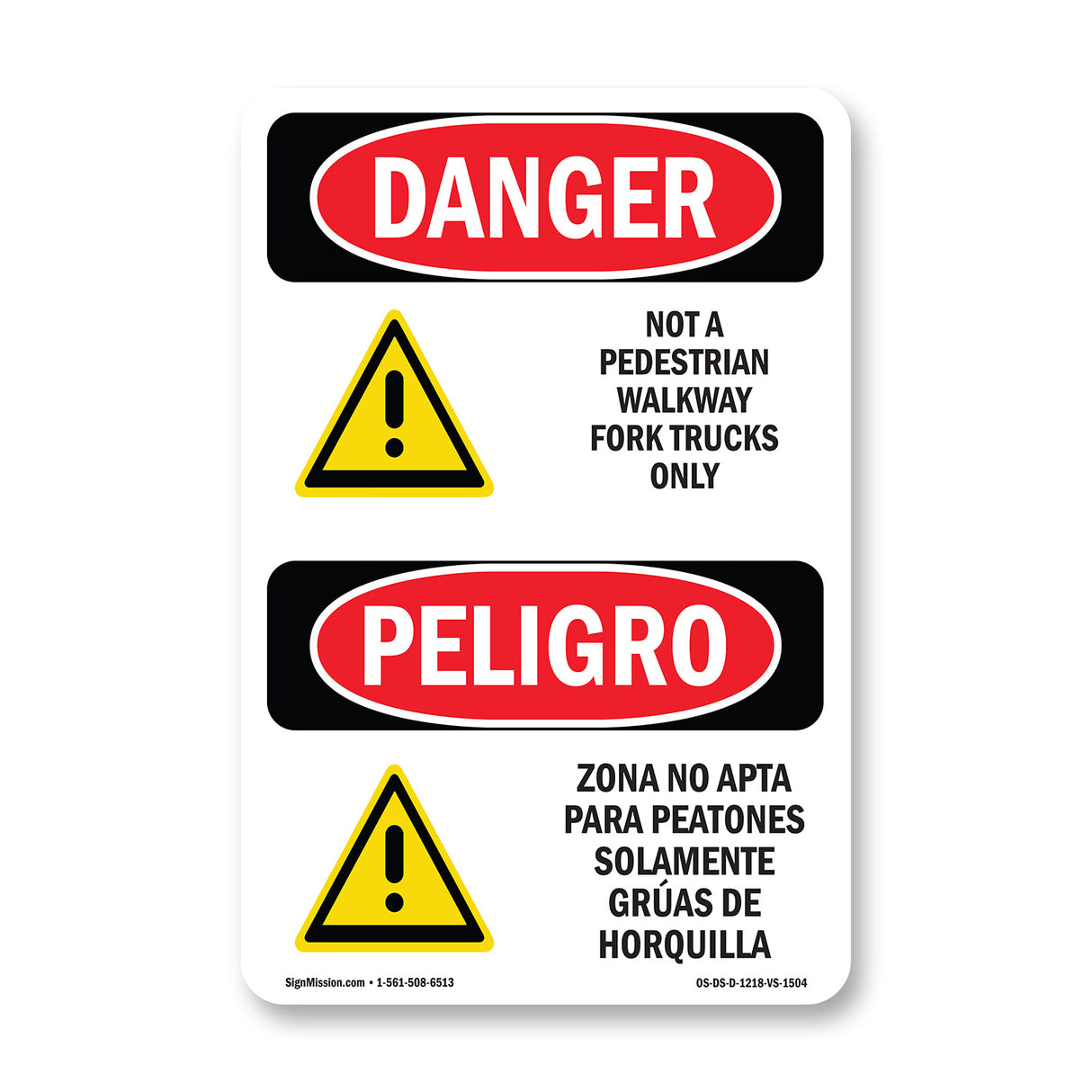 Not A Pedestrian Walkway Fork Trucks Only