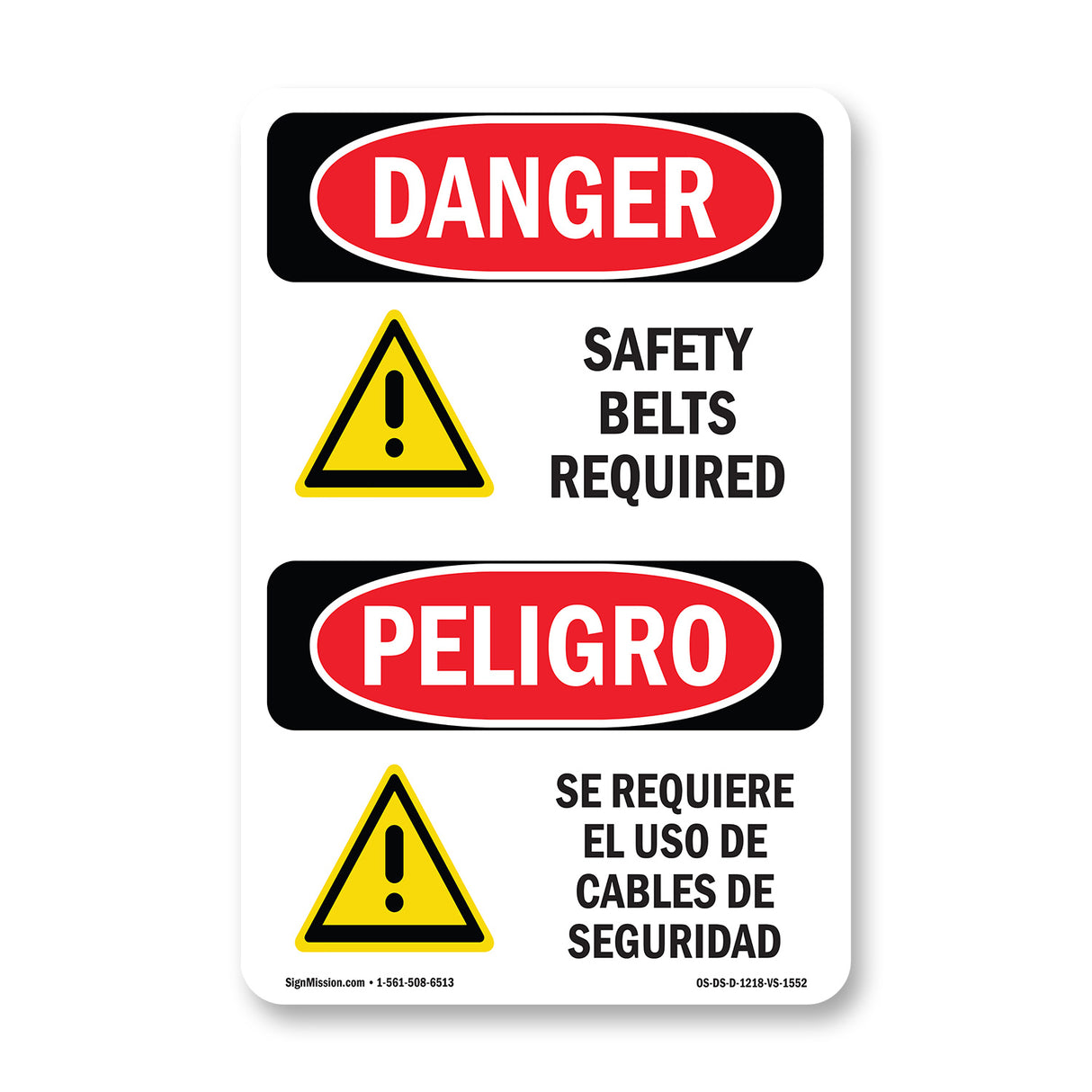 Safety Belts Required