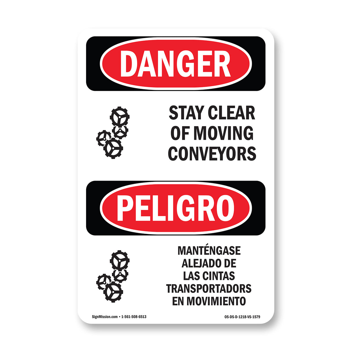 Stay Clear Of Moving Conveyors