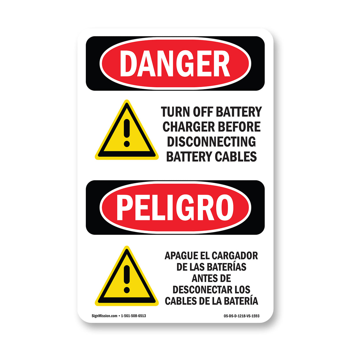 Turn Off Charger Before Disconnecting Cables