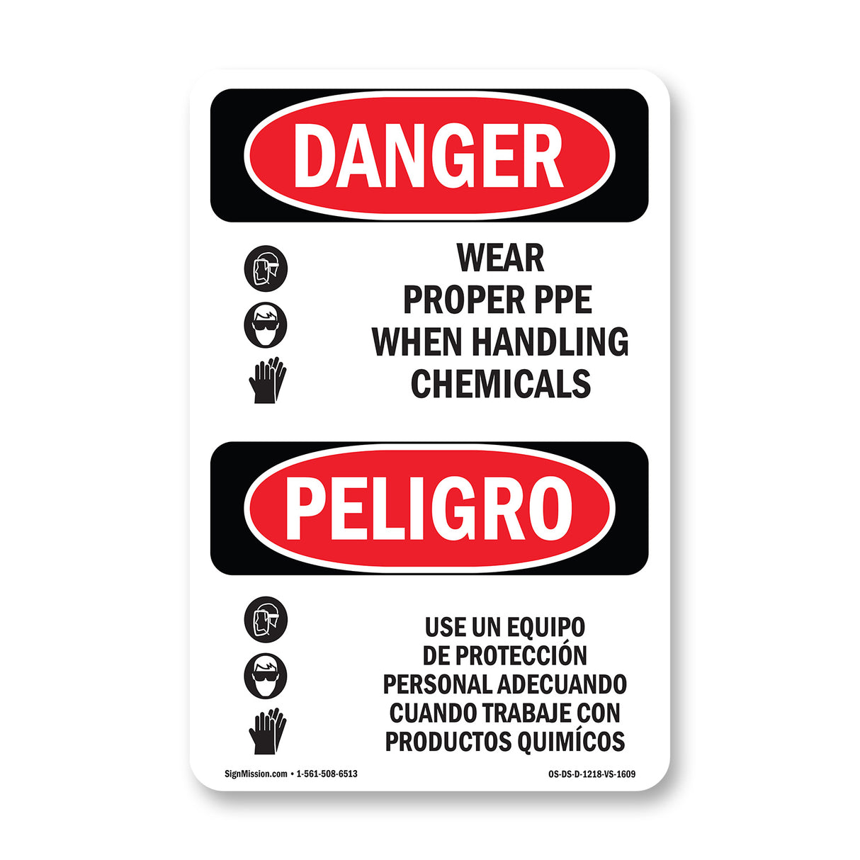 Wear Proper PPE When Handling Chemicals