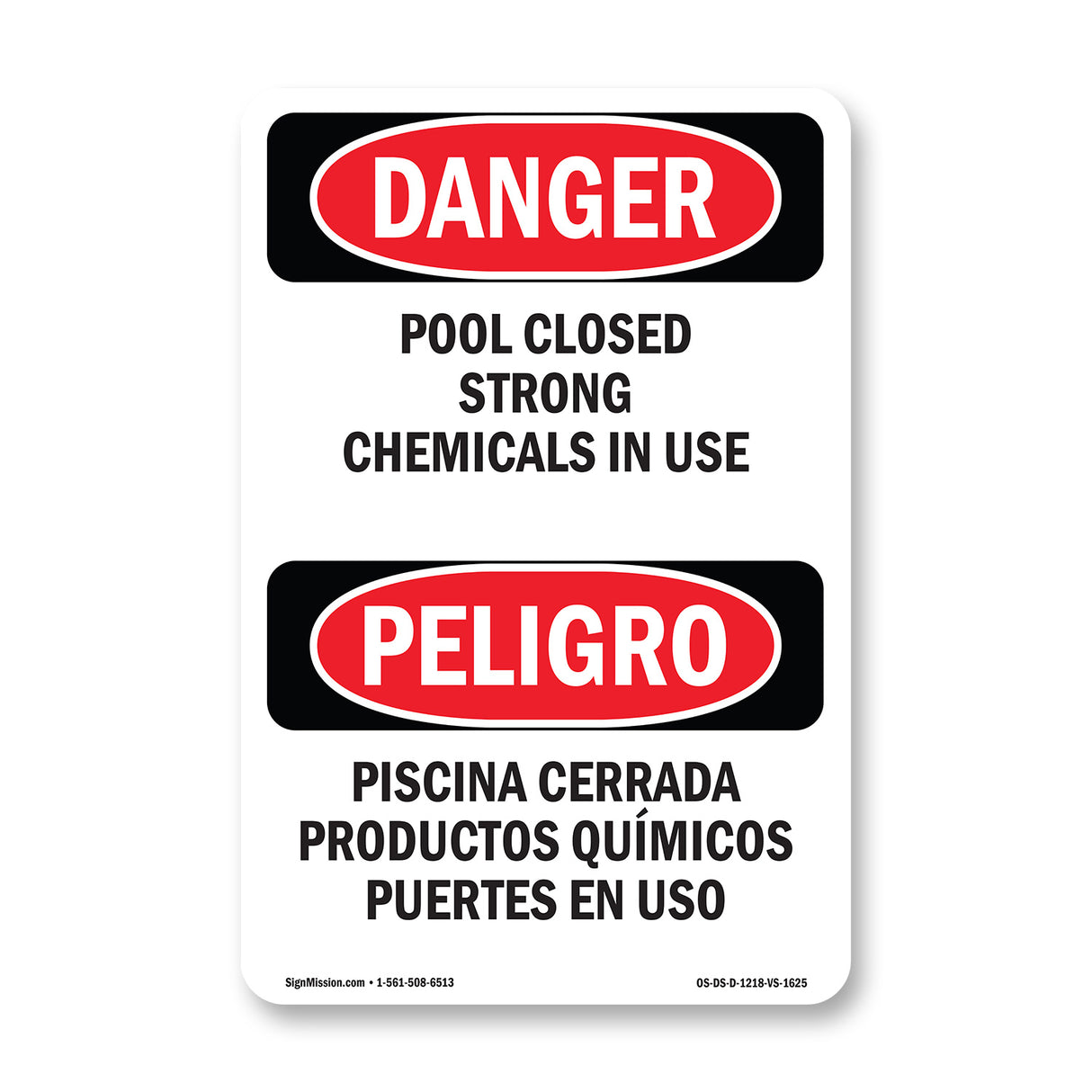 Pool Closed Strong Chemicals In Use