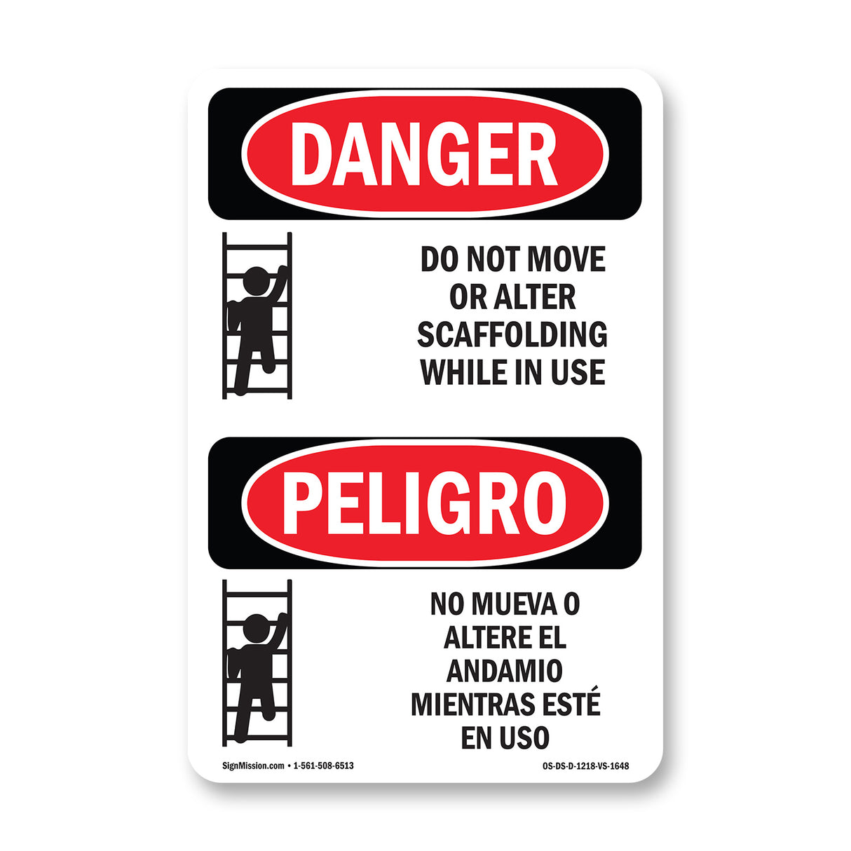 Do Not Move Or Alter Scaffolding