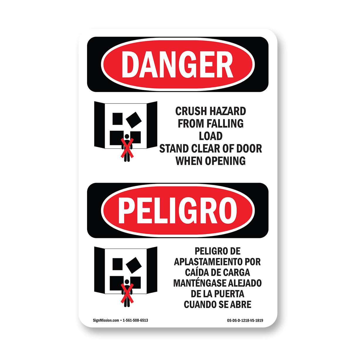 Crush Hazard From Falling Load