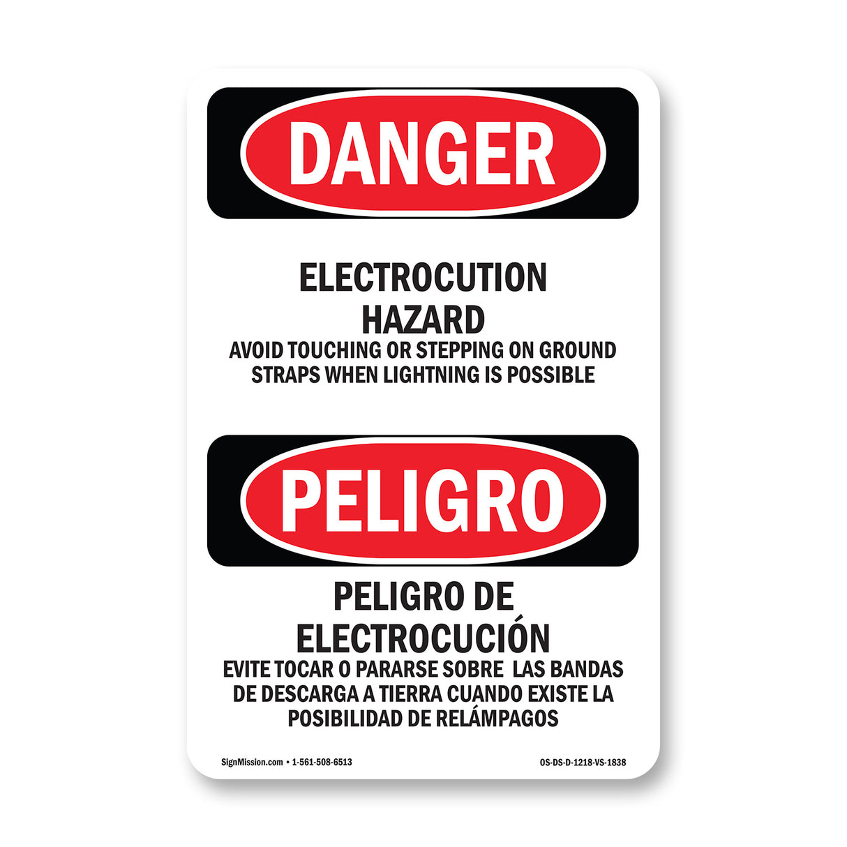 Electrocution Hazard Avoid Touching