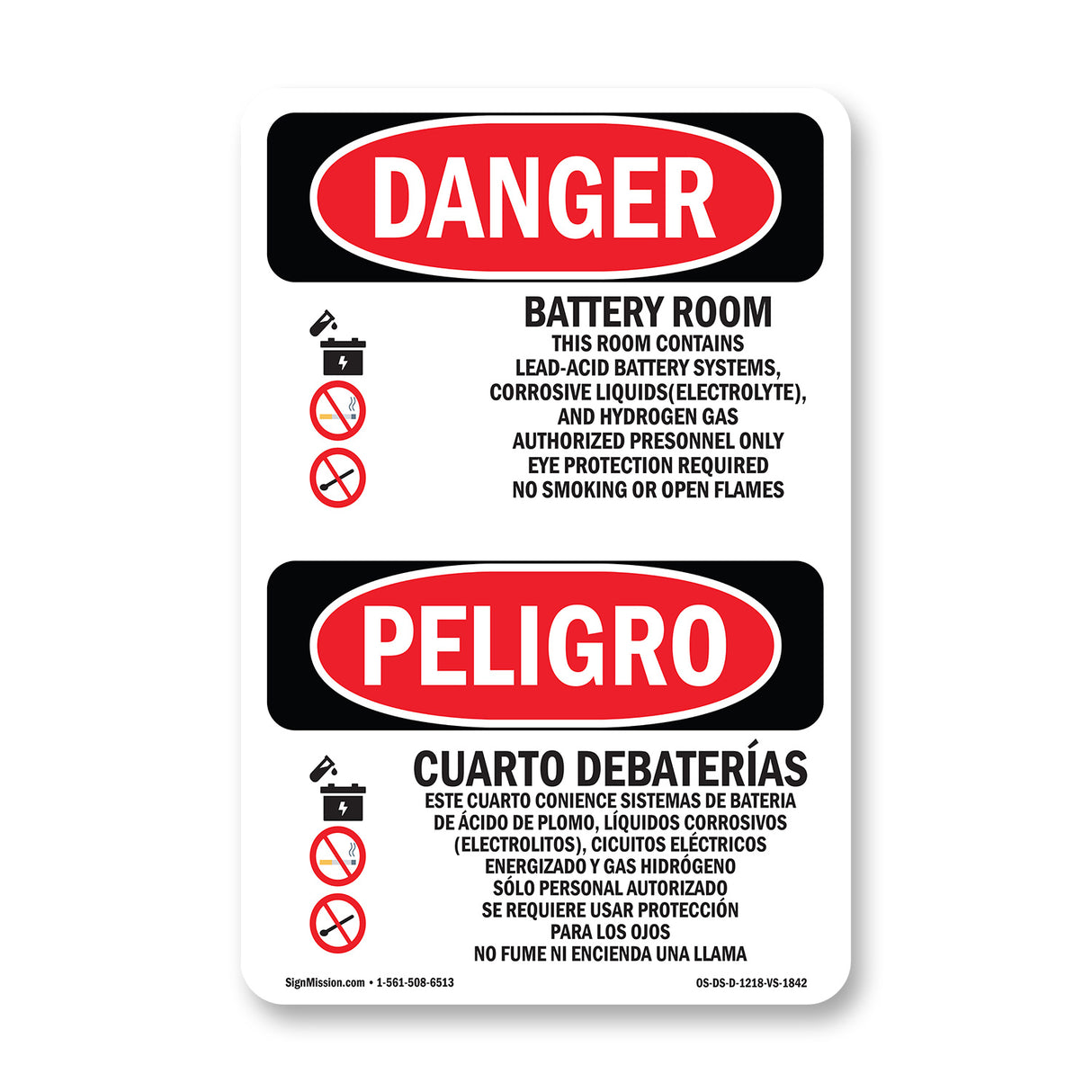 Battery Room Authorized Personnel Only