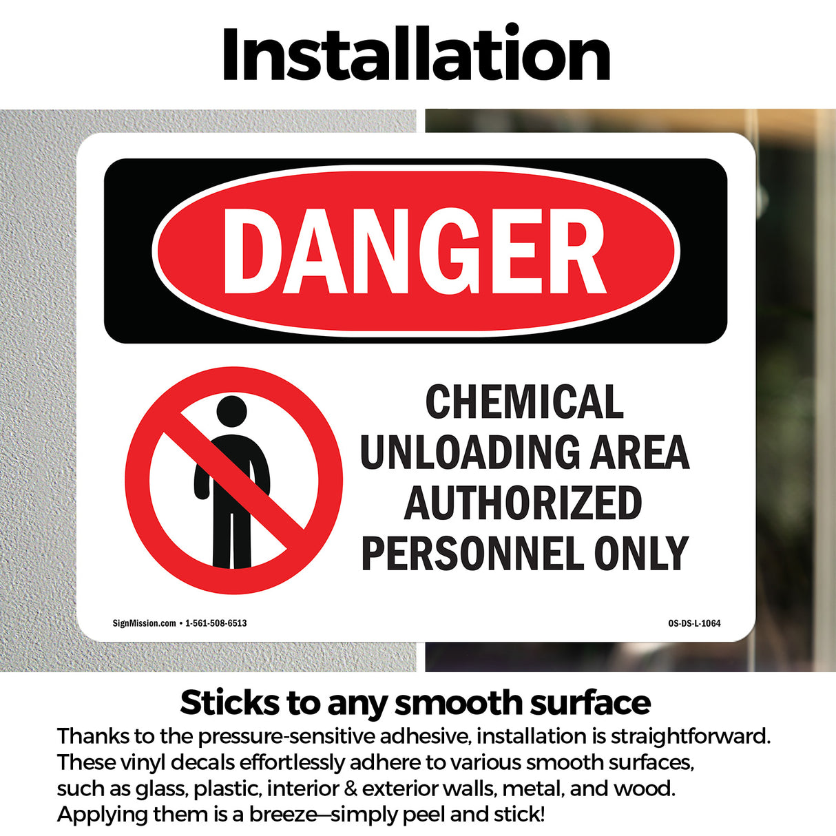 Chemical Unloading Area Authorized Only