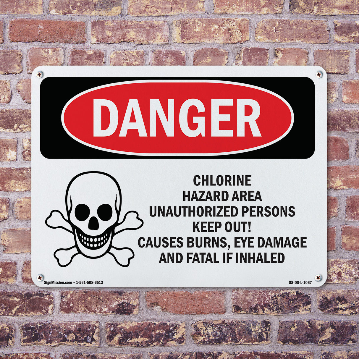Chlorine Hazard Area