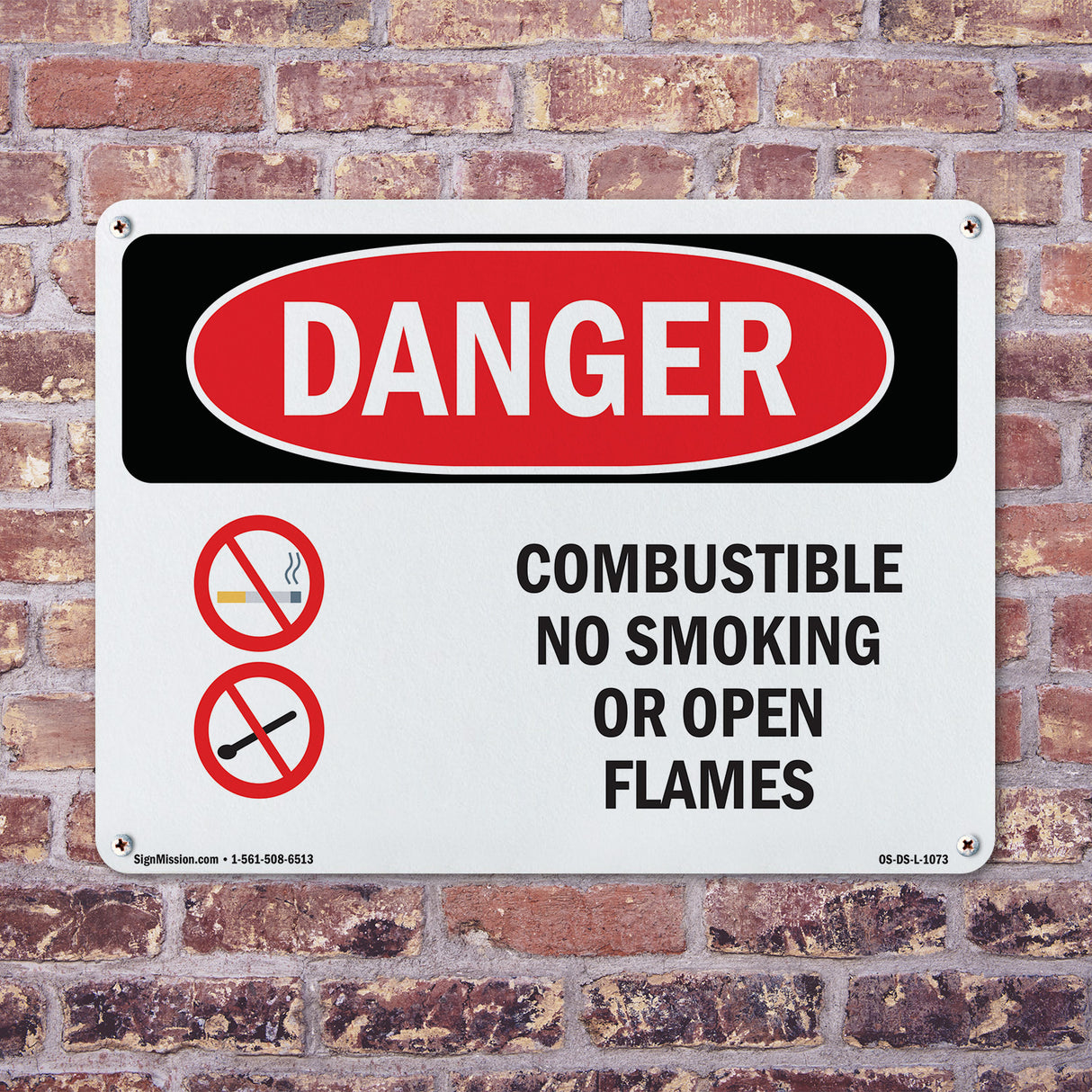 Combustible No Smoking Or Open Flames