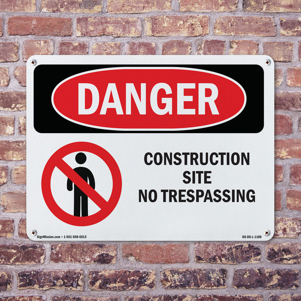 Construction Site No Trespassing