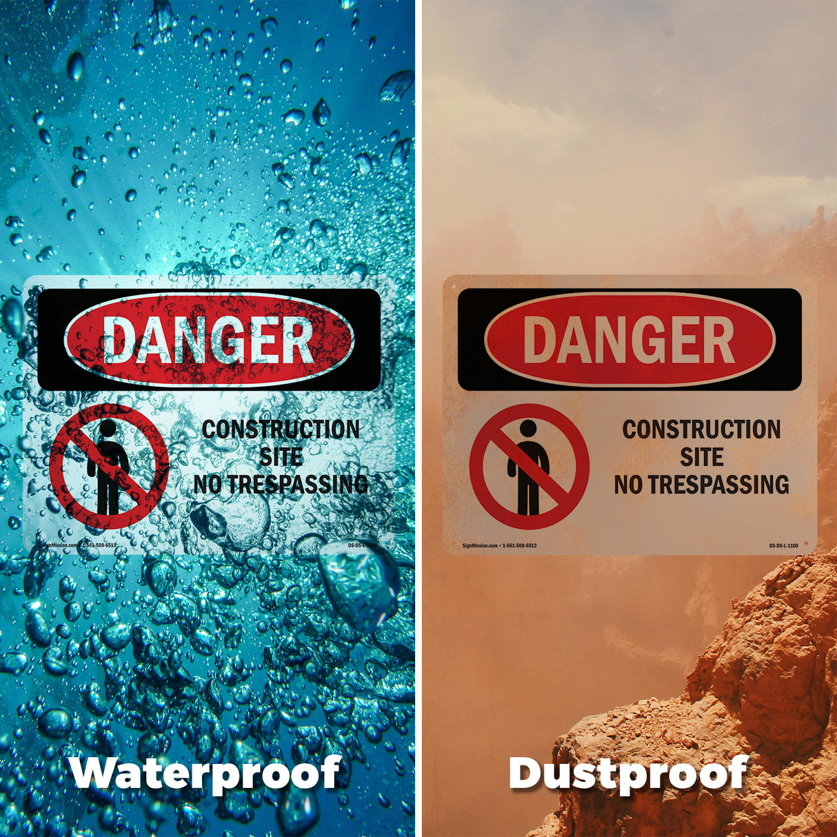 Construction Site No Trespassing