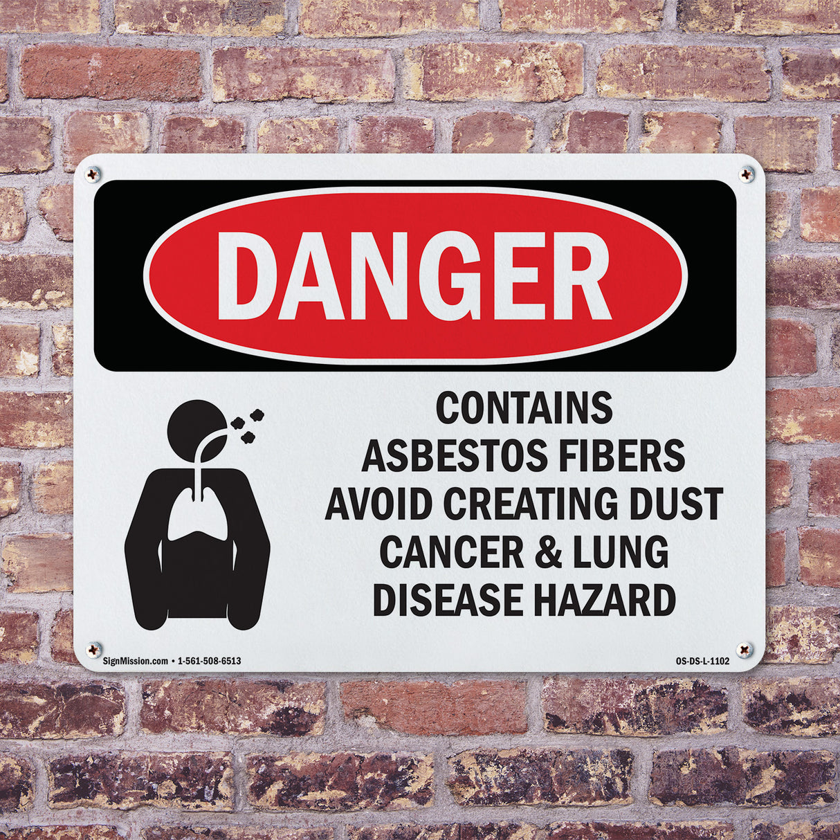 Contains Asbestos Fibers