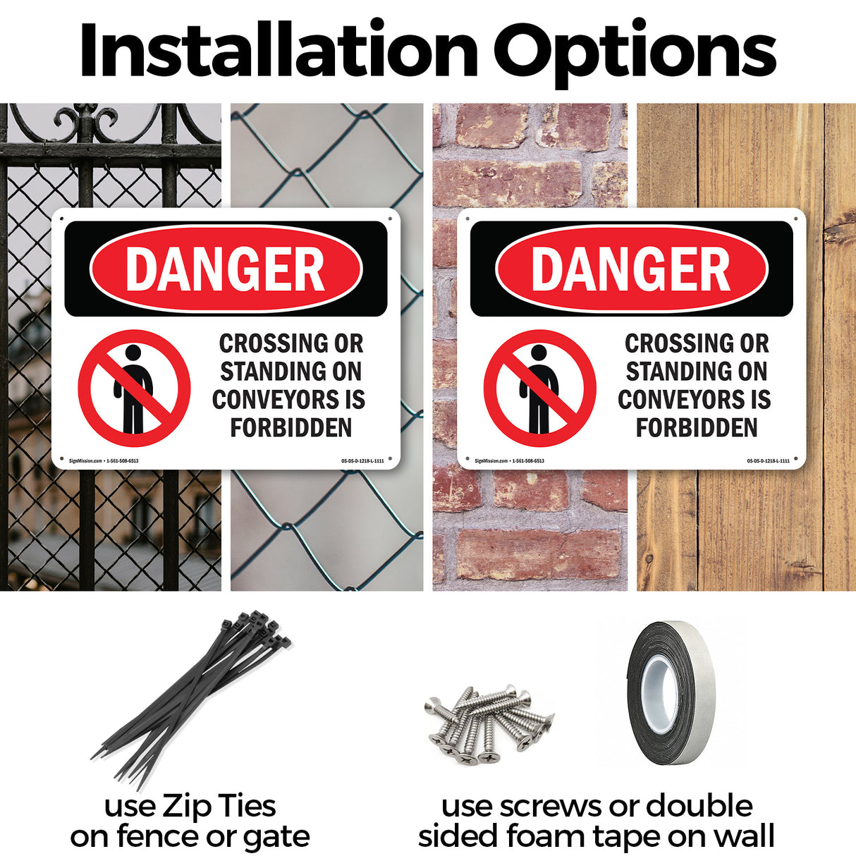 No Crossing Or Standing On Conveyors