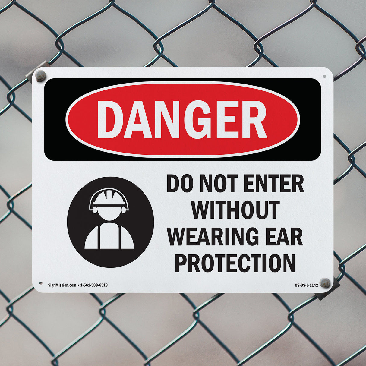 Do Not Enter Without Wearing Ear Protection