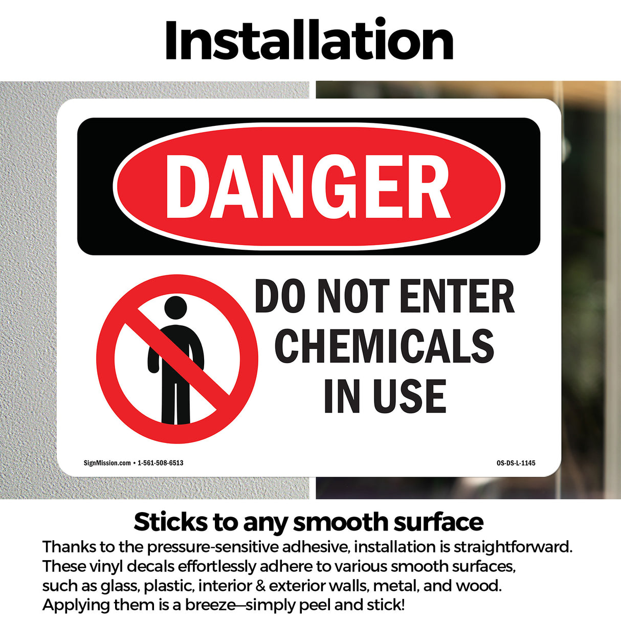 Do Not Enter Chemicals In Use