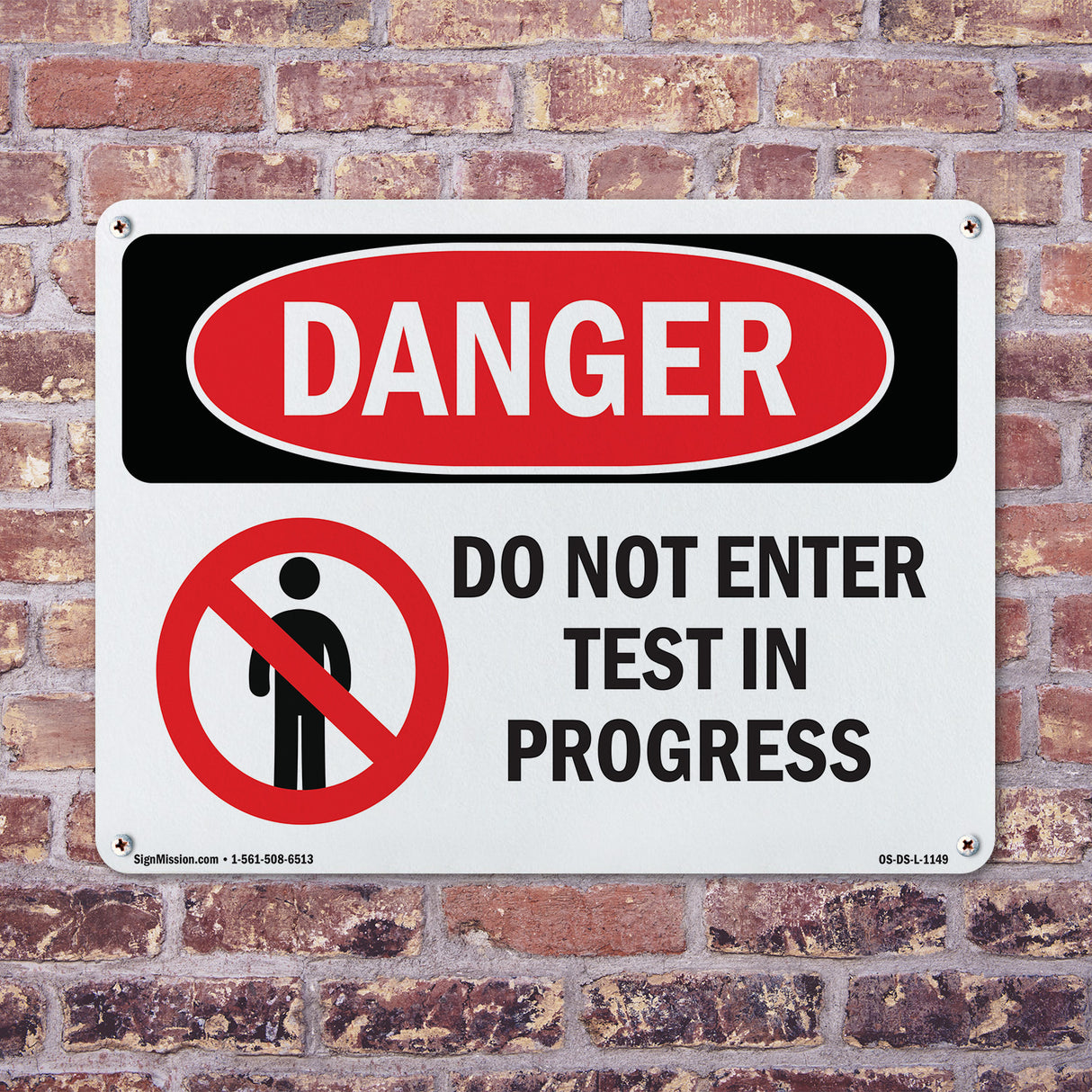 Do Not Enter Test In Progress