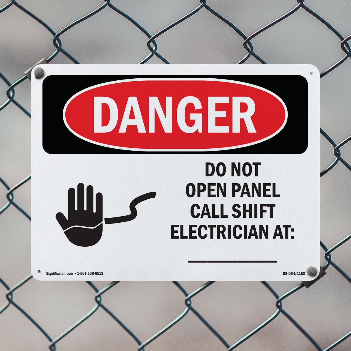 Do Not Open Panel Call Shift Electrician