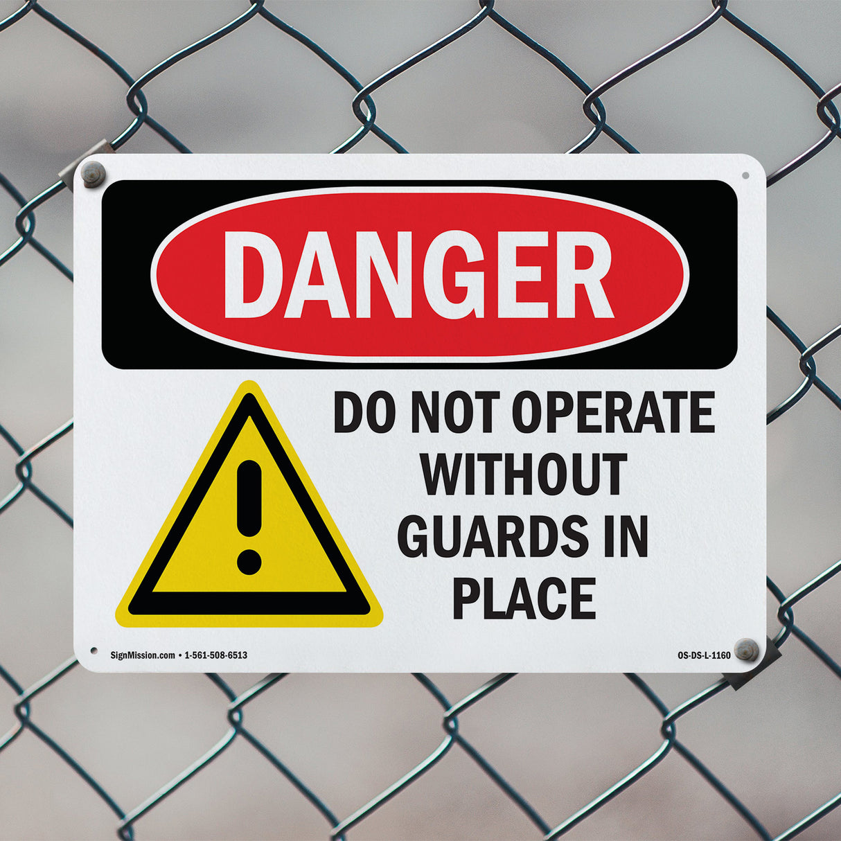 Do Not Operate Without Guards In Place