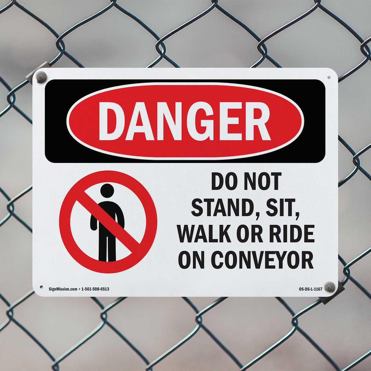 Do Not Stand Sit Walk Or Ride On Conveyor