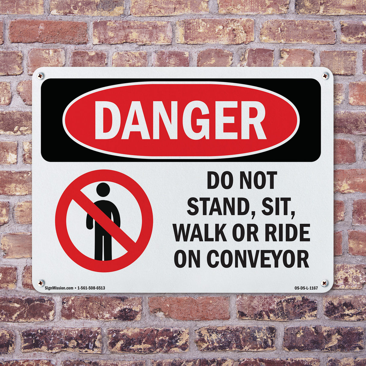 Do Not Stand Sit Walk Or Ride On Conveyor