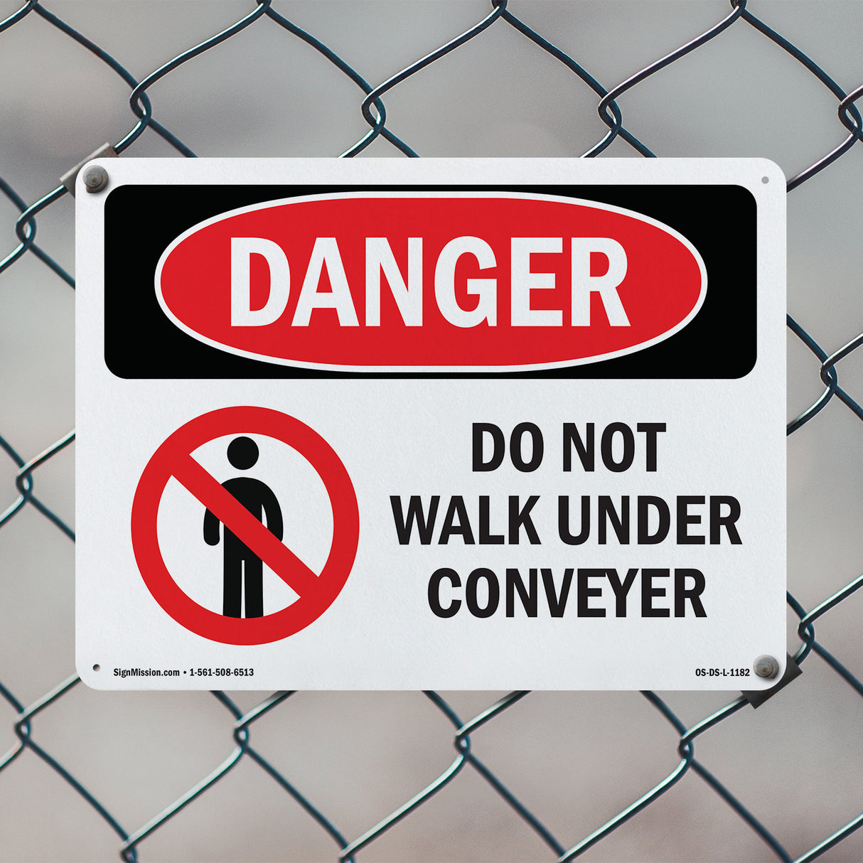 Do Not Walk Under Conveyor