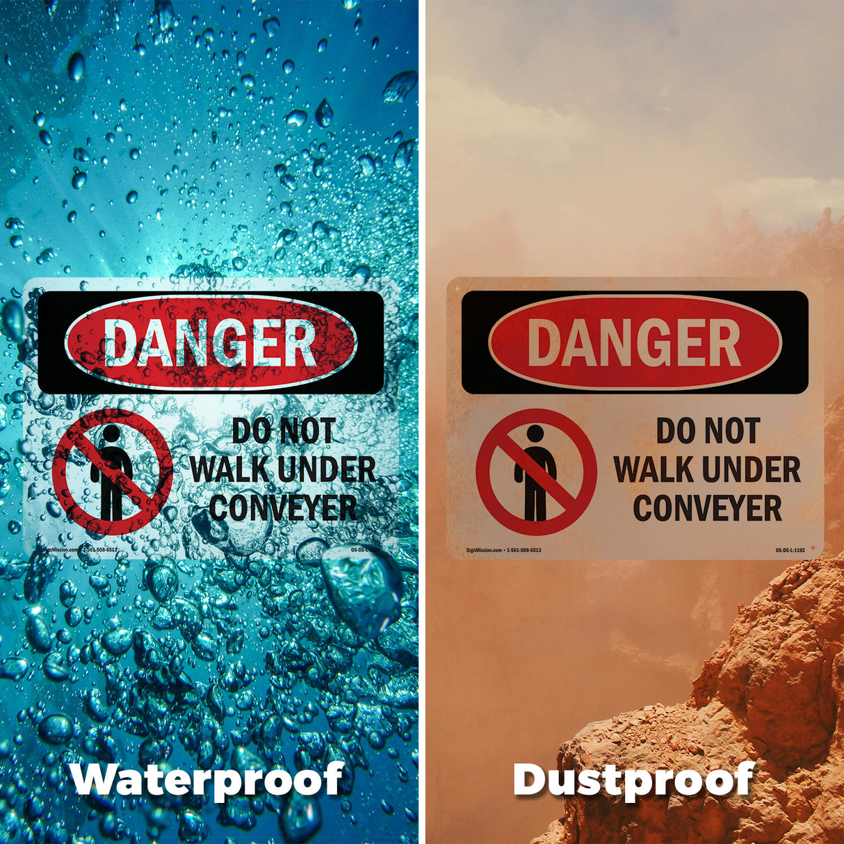 Do Not Walk Under Conveyor
