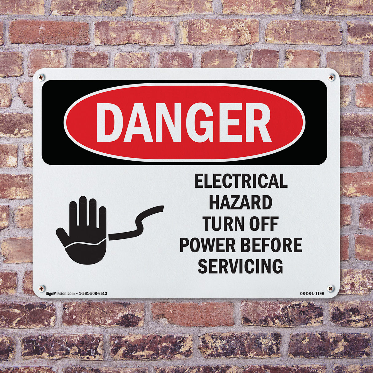 Electrical Hazard Turn Off Power