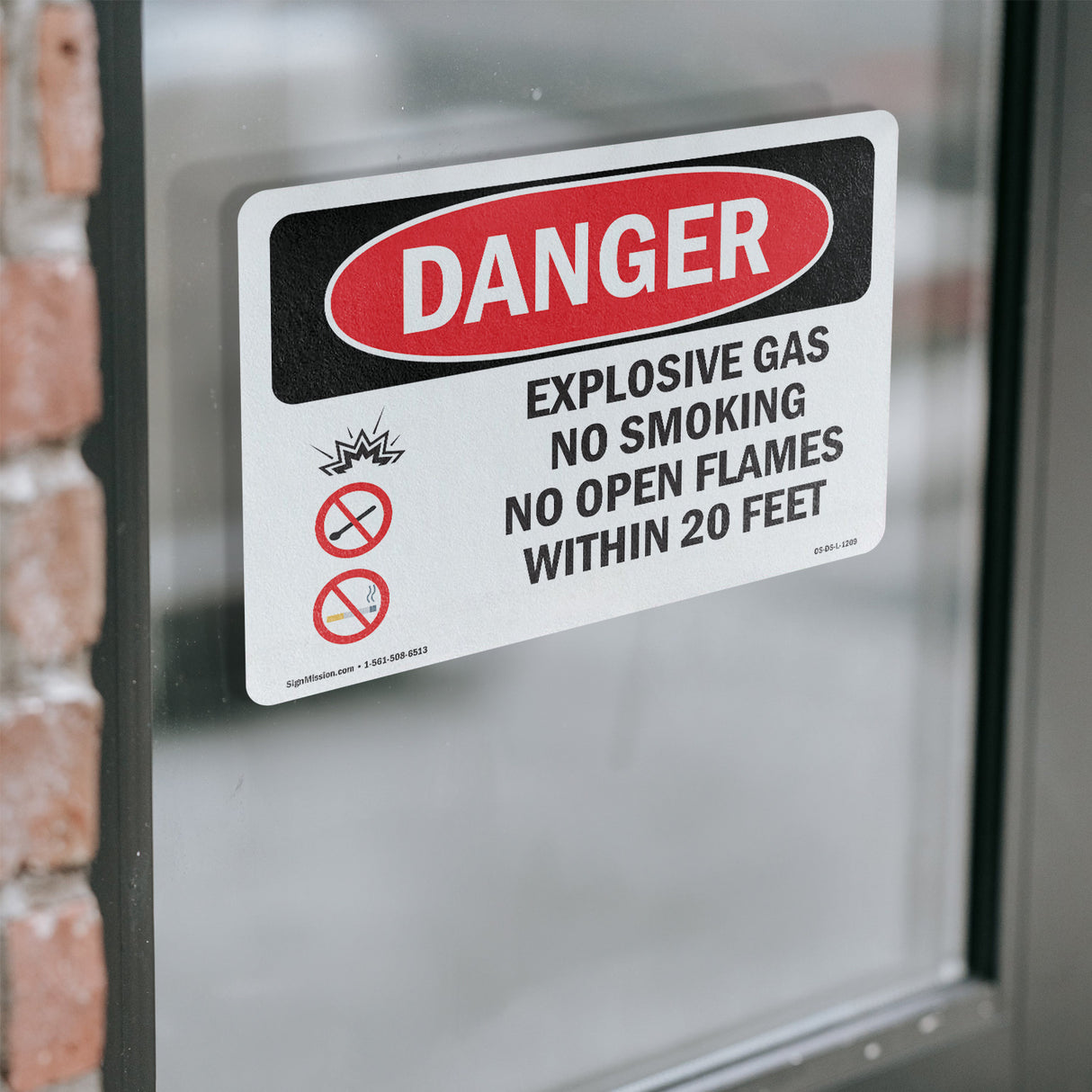 Explosive Gas No Smoking Within 20 Feet