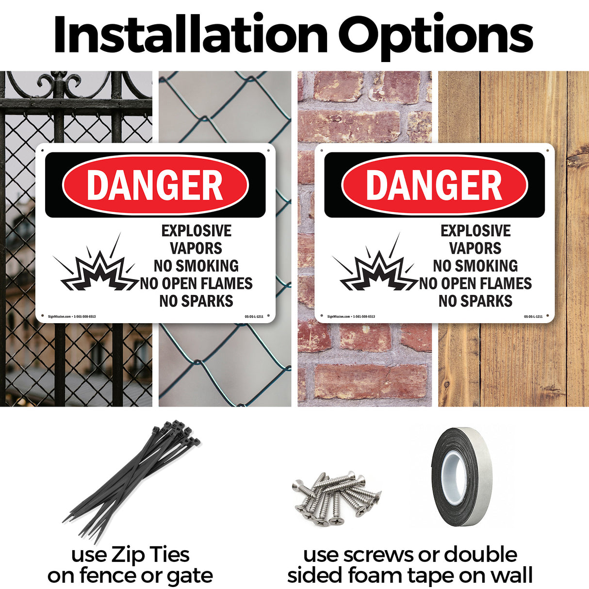 Explosive Vapors No Smoking Open Flames