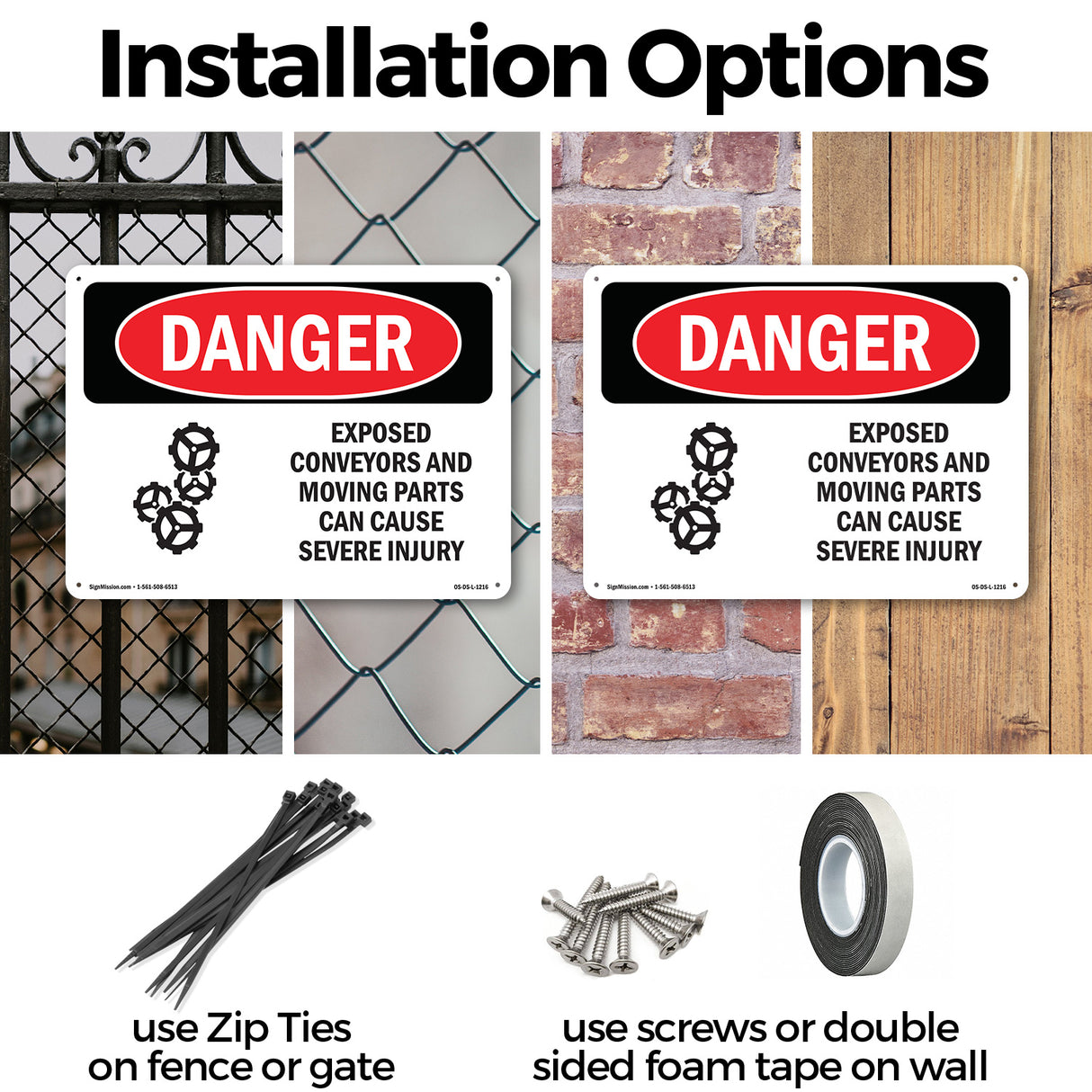 Exposed Conveyors And Moving Parts