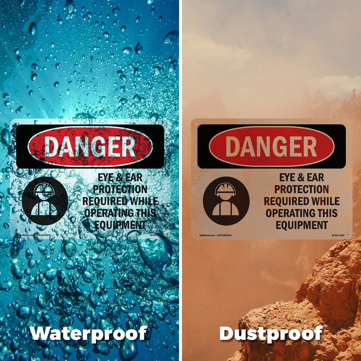 Eye And Ear Protection Required