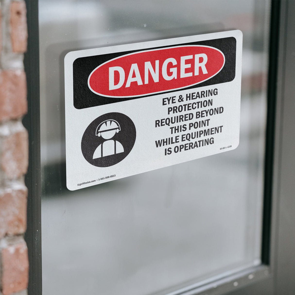 Eye And Hearing Protection Required