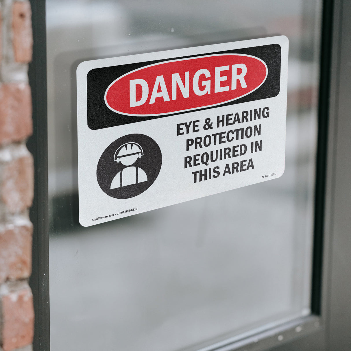 Eye And Hearing Protection Required