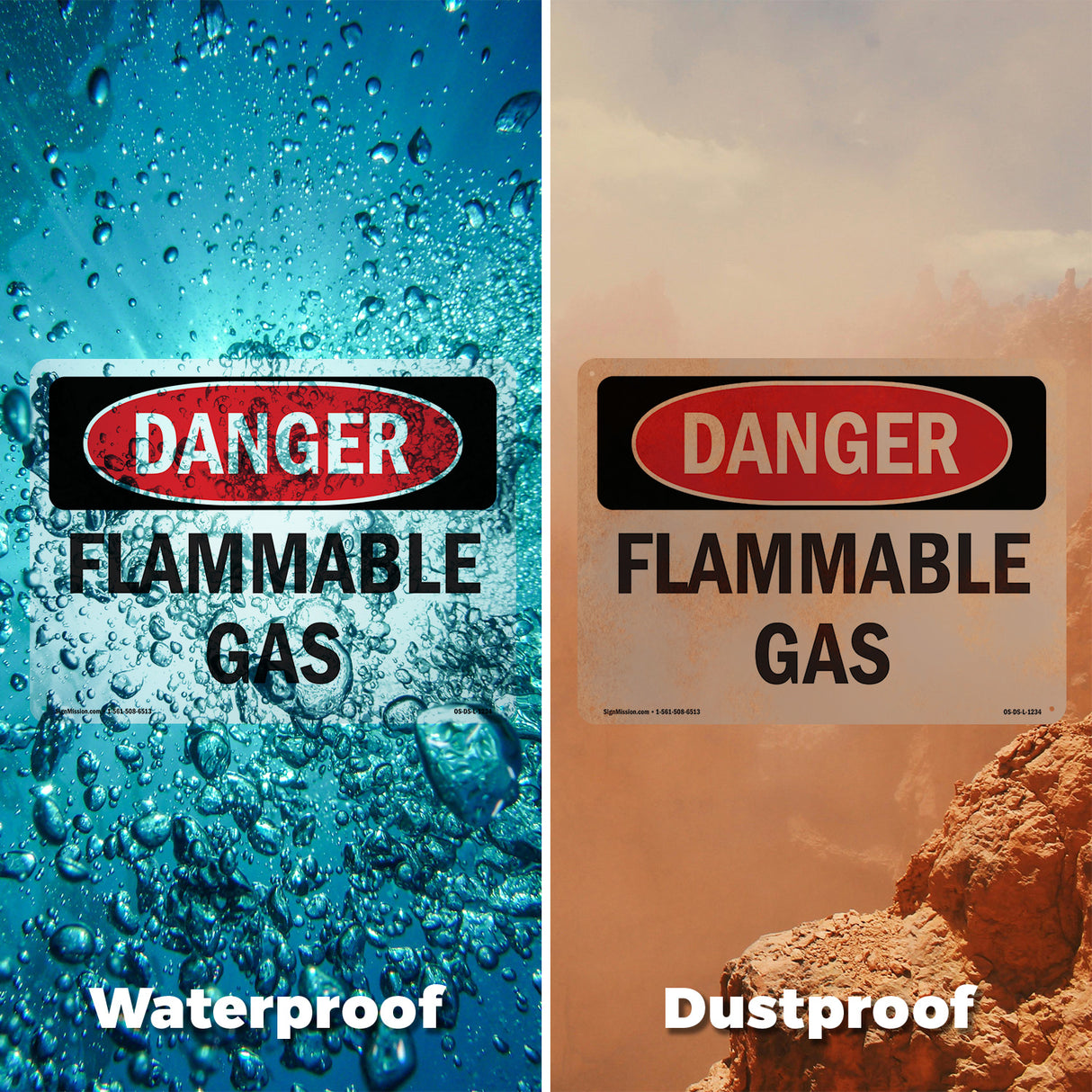 Portrait Flammable Gas
