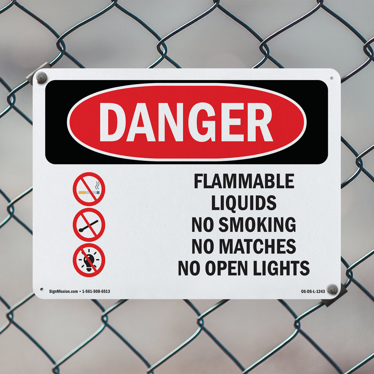 Flammable Liquids No Smoking Matches