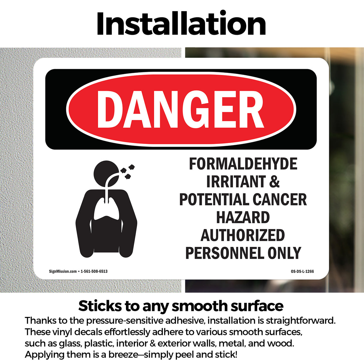 Formaldehyde Irritant Hazard