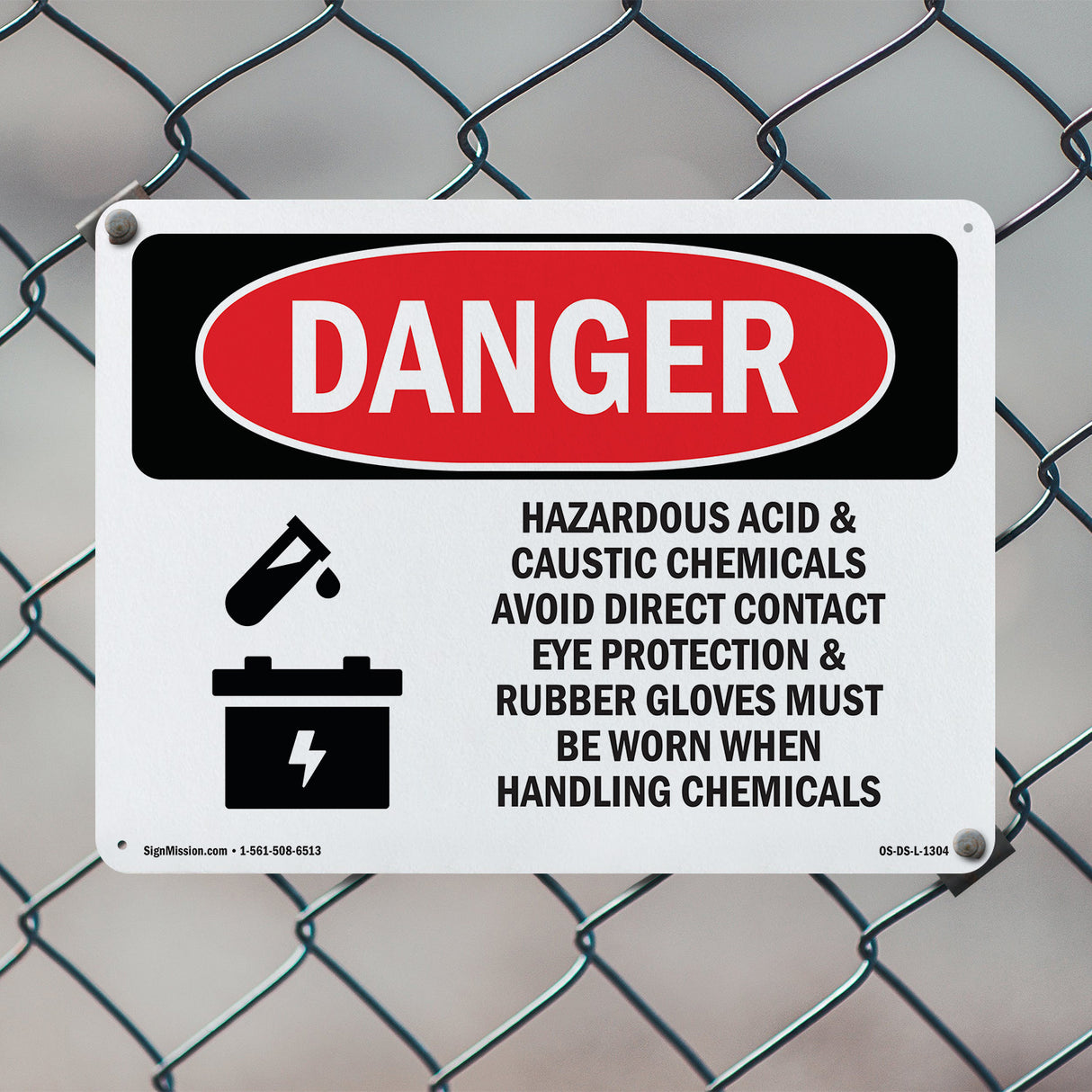 Acid Caustic Eye Rubber Gloves Chemicals