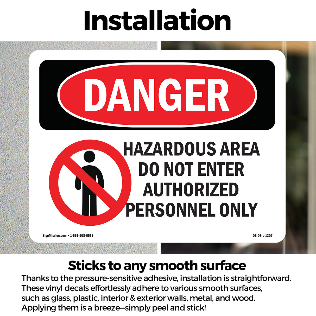 Hazardous Area No Enter Authorized Personnel