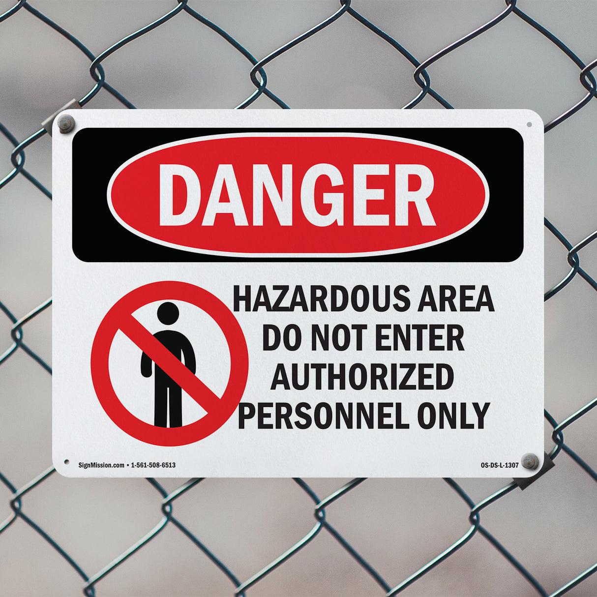 Hazardous Area No Enter Authorized Personnel