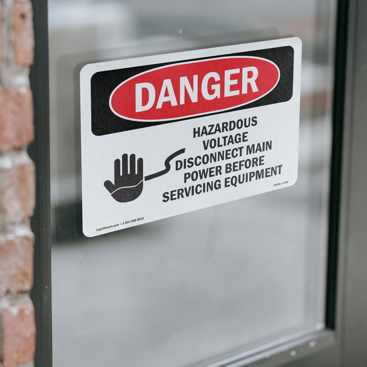 Hazardous Voltage Disconnect Main Power