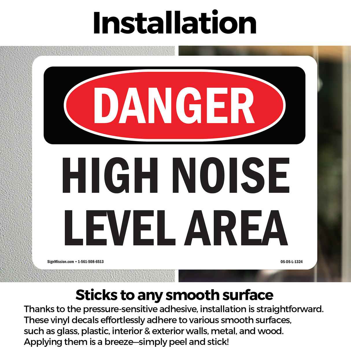 High Noise Level Area